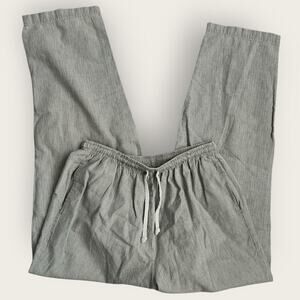 Croft & Barrow Lounge Pants Men's Sz M Gray/light Green Striped VTG USA Made 90s